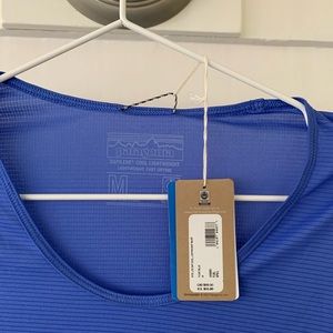 NWT Patagonia Capilene Blue Purple Longsleeve Lightweight Shirt / Size Medium